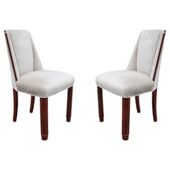 Pair of Petit Art Deco Side Chairs