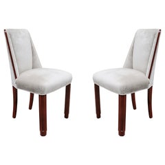 Pair of Petit Art Deco Side Chairs