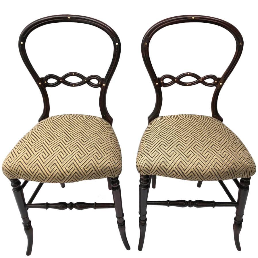 Pair of Petit English Side Chairs
