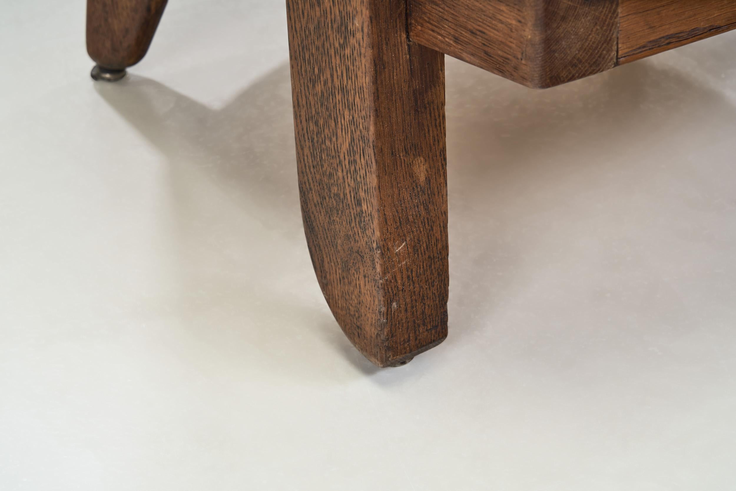 Pair of “Petit Repos” Lounge Chairs by Guillerme et Chambron, France 1950s 7
