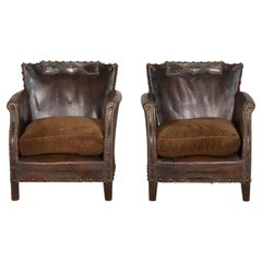 Pair of Petite 20th Century French Club Chairs