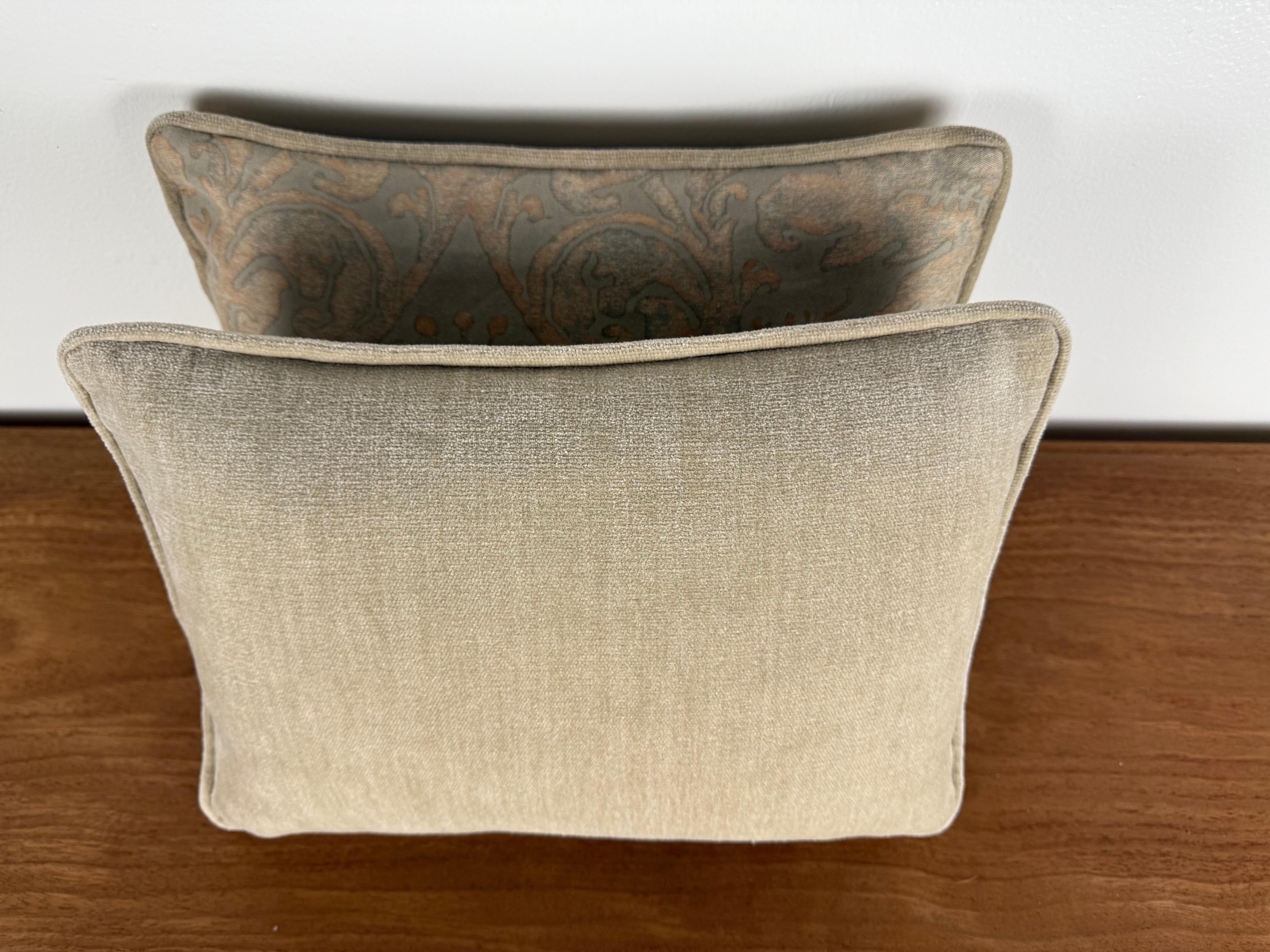 Rococò Coppia di cuscini Petite Authentic Fortuny in vendita