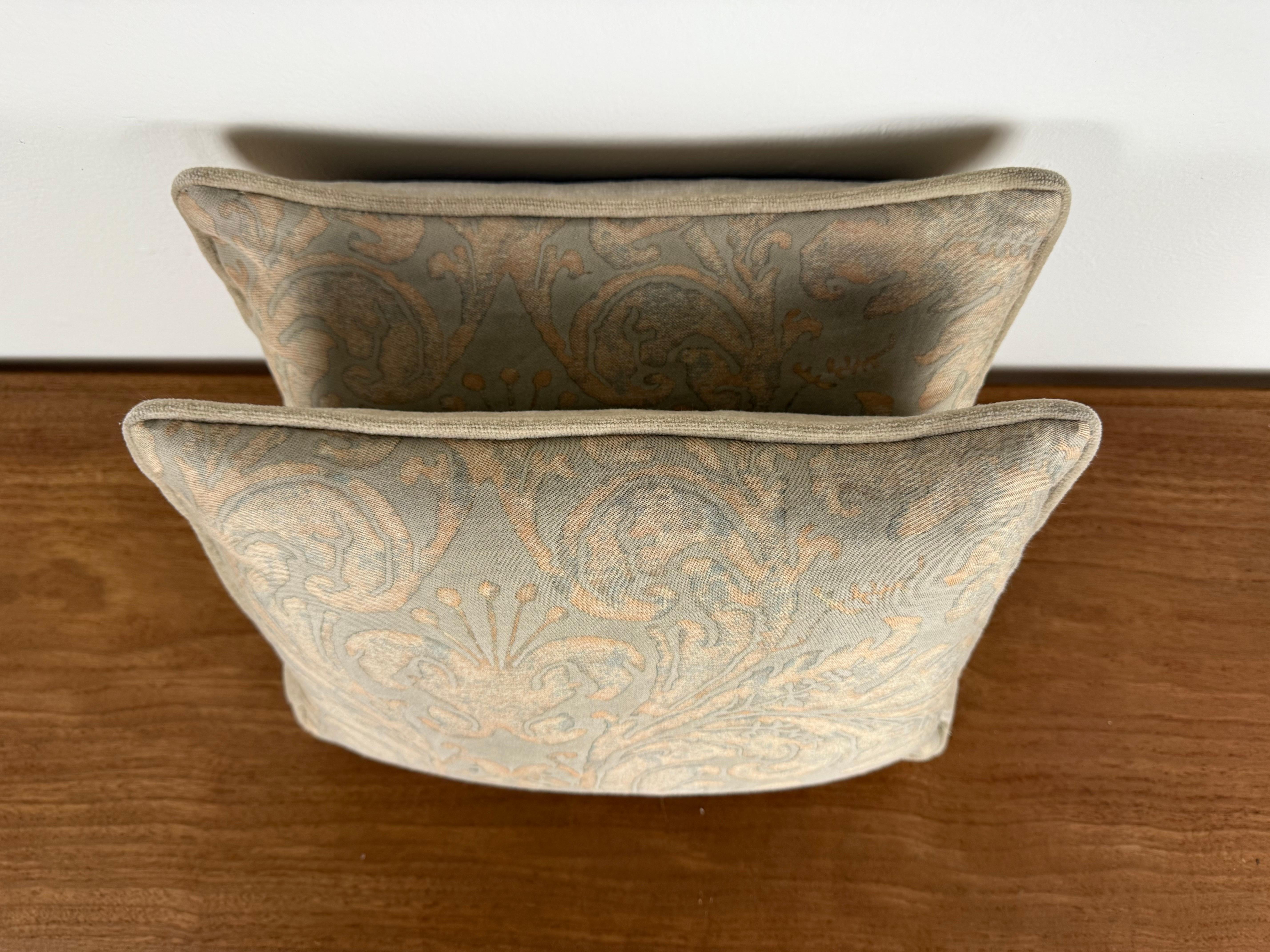 XXI secolo e contemporaneo Coppia di cuscini Petite Authentic Fortuny in vendita