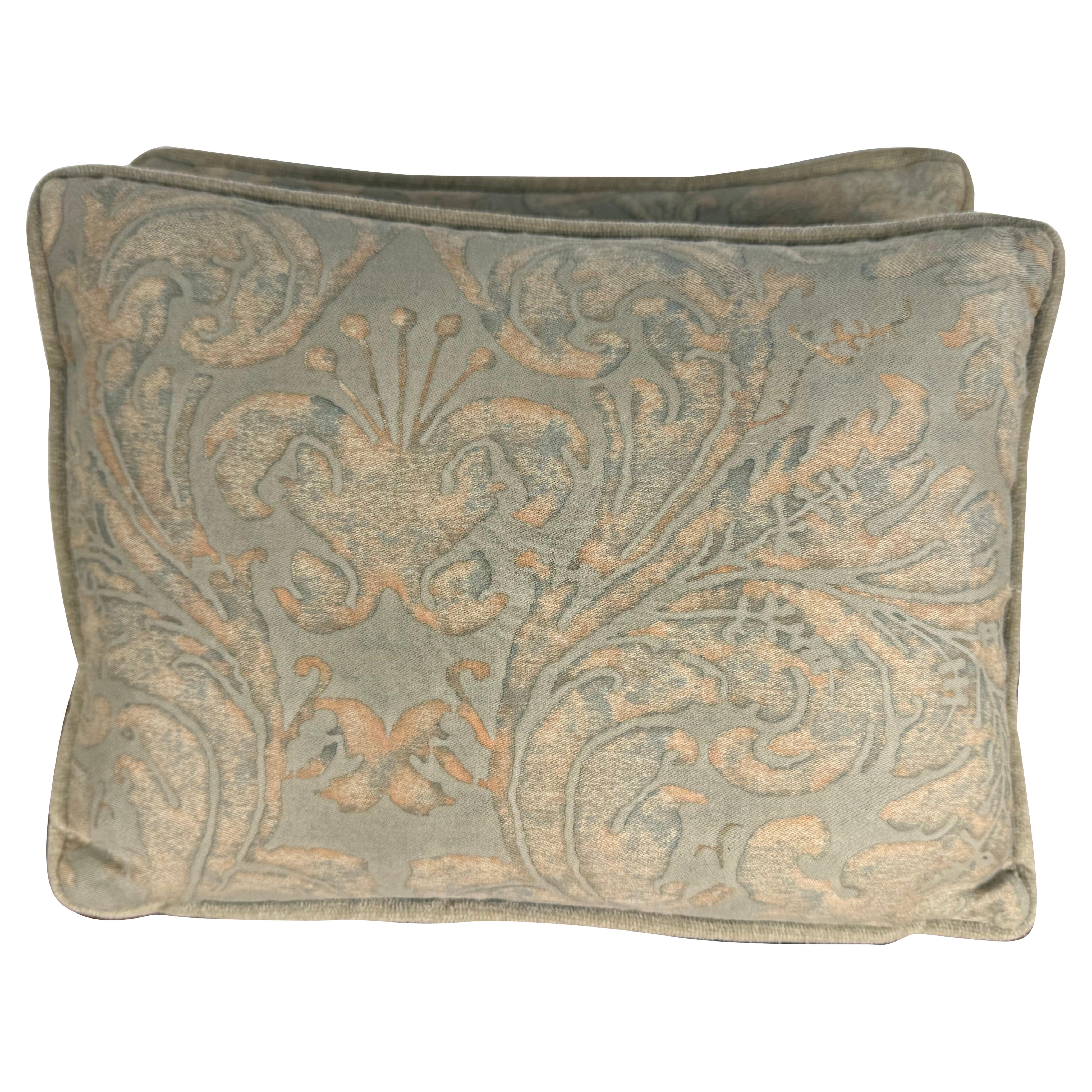 Coppia di cuscini Petite Authentic Fortuny in vendita