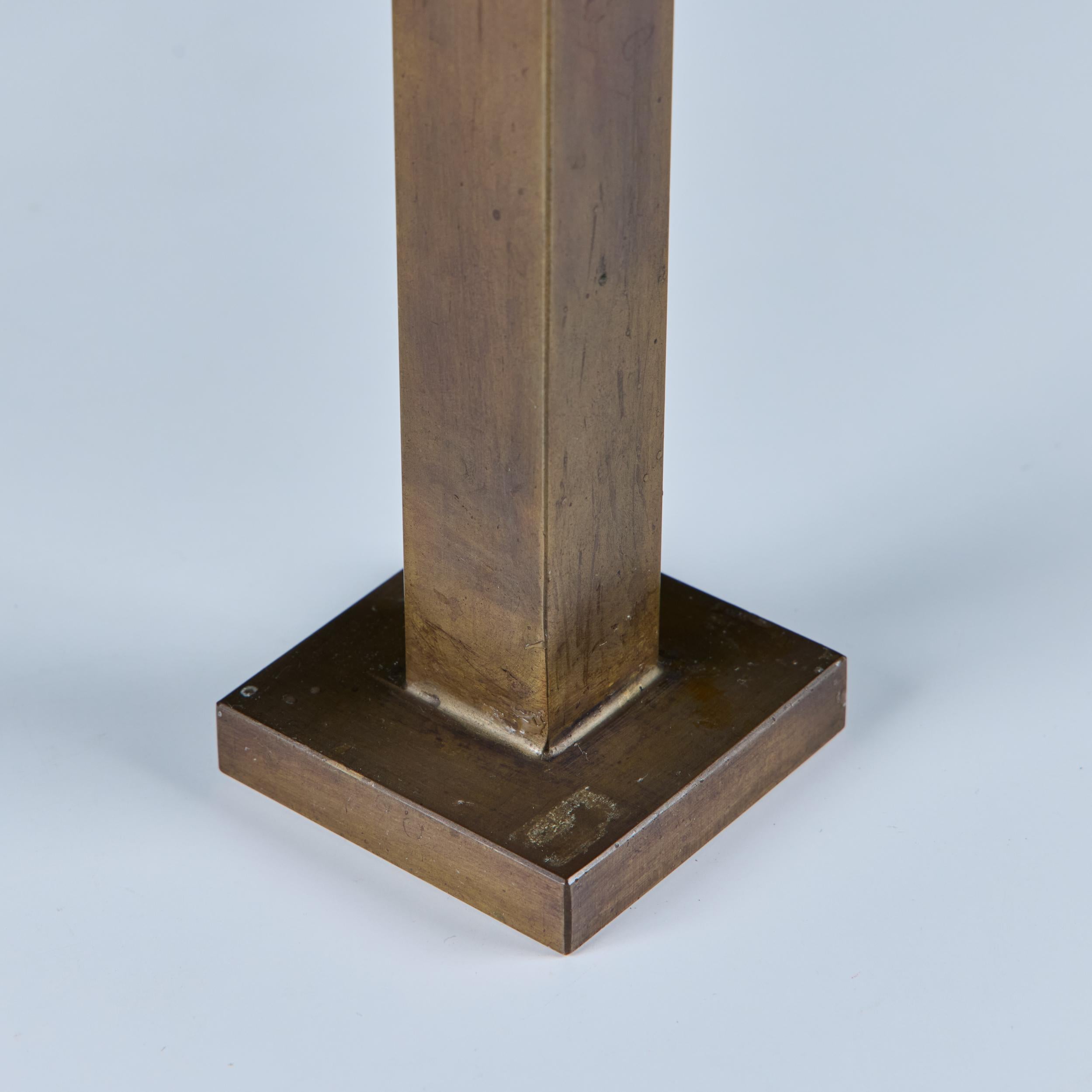 Pair of Petite Brass Candlesticks by Martha Sturdy For Sale 9