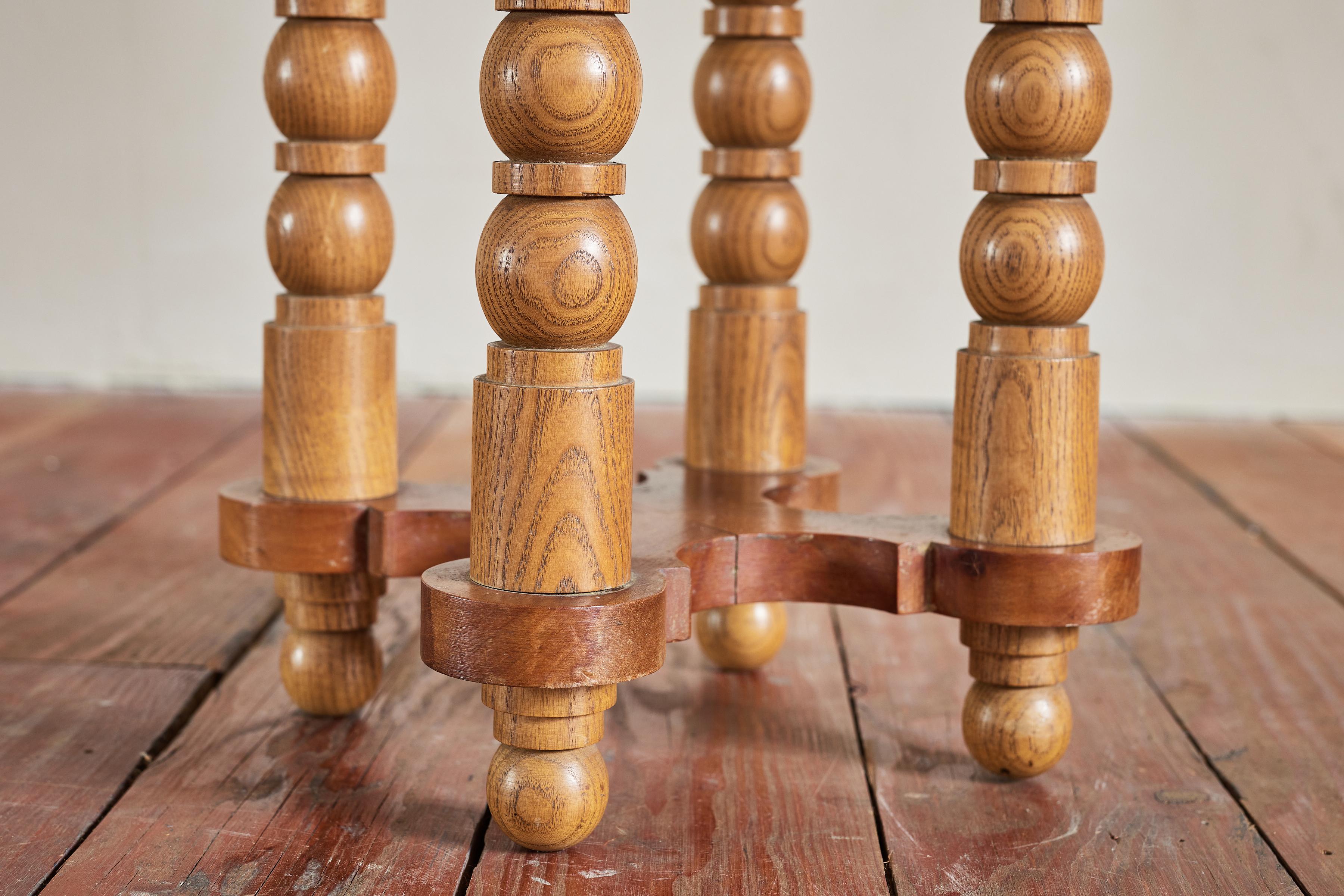 Pair of Petite Charles Dudouyt Stools 4