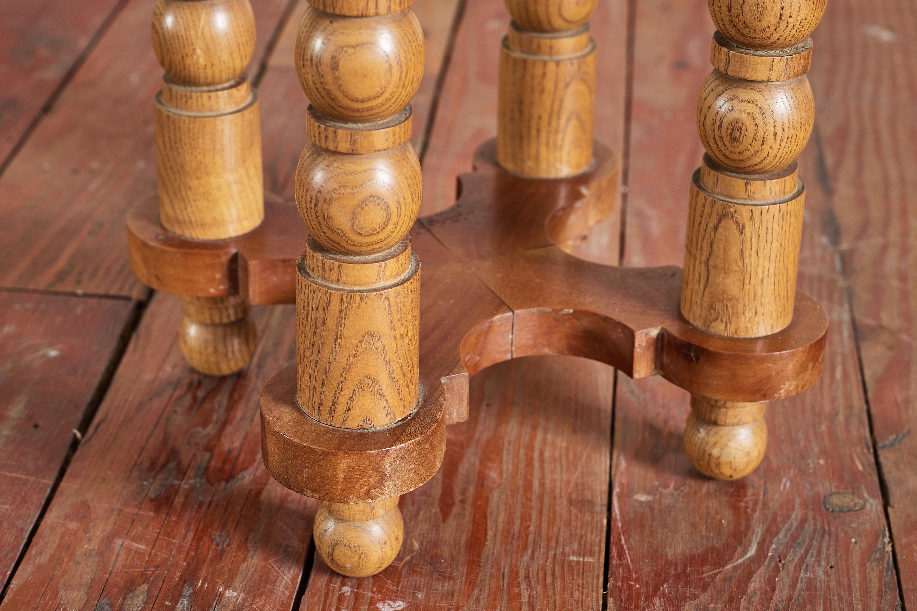 Pair of Petite Charles Dudouyt Stools 6