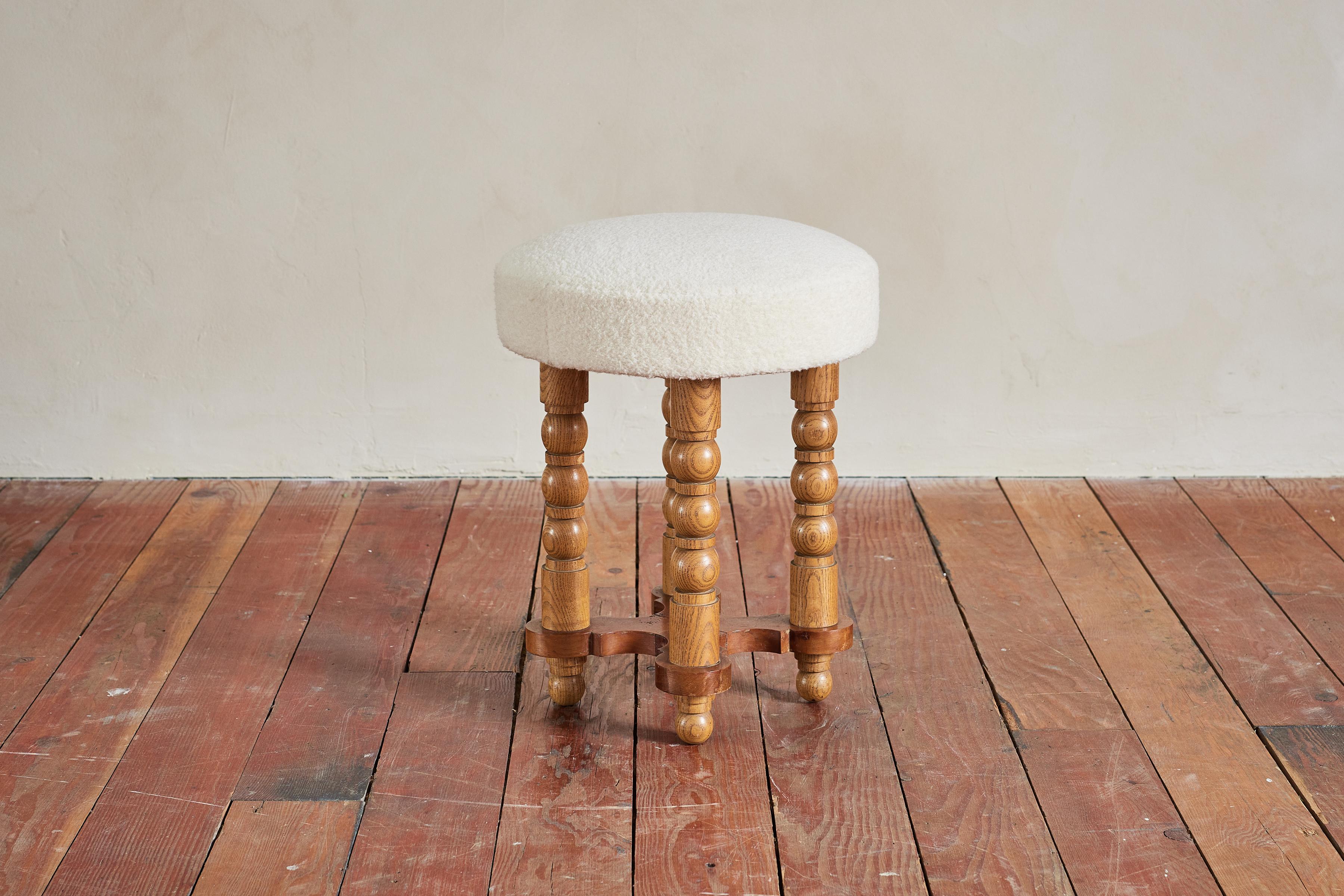 Pair of Petite Charles Dudouyt Stools 8