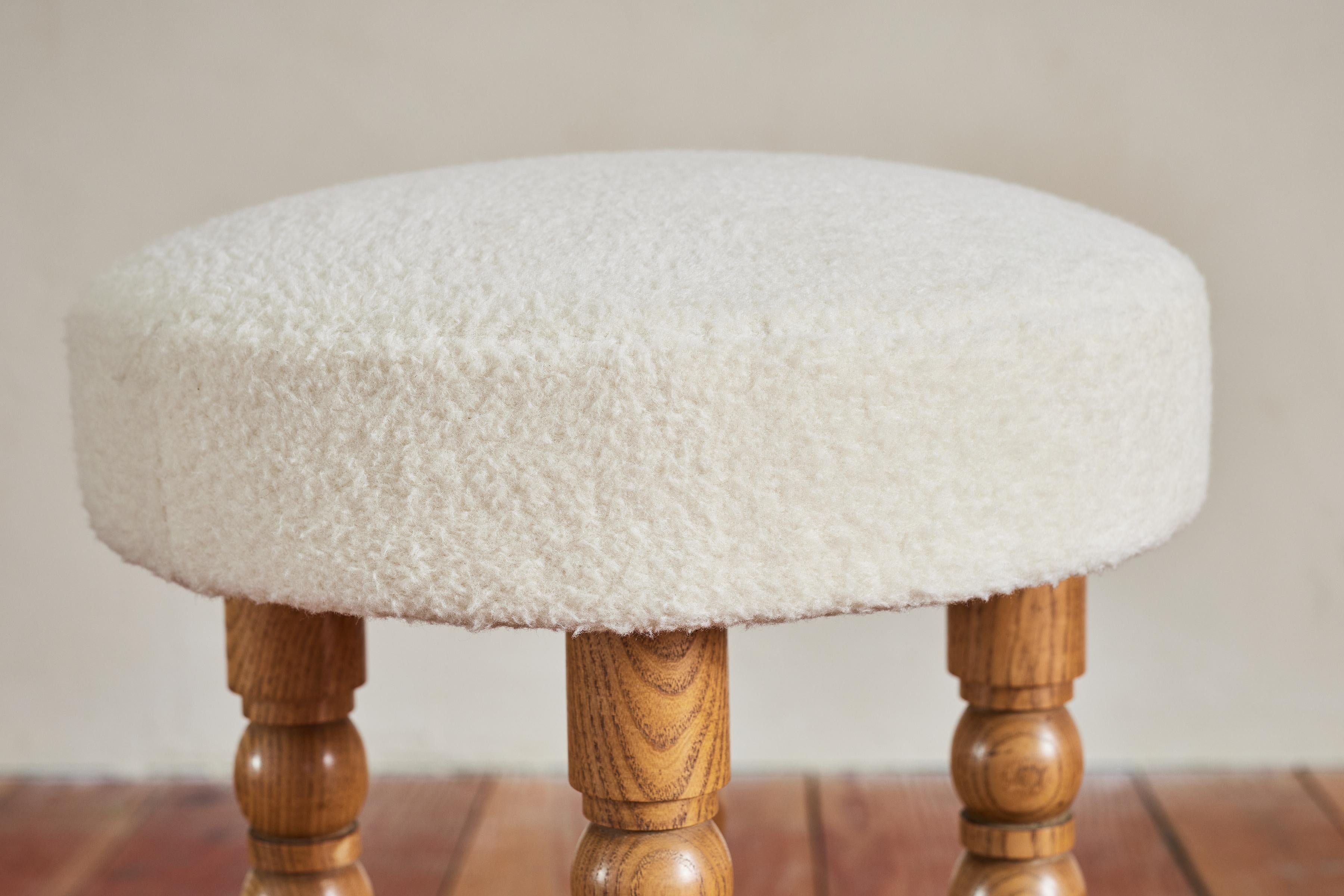 Mid-20th Century Pair of Petite Charles Dudouyt Stools