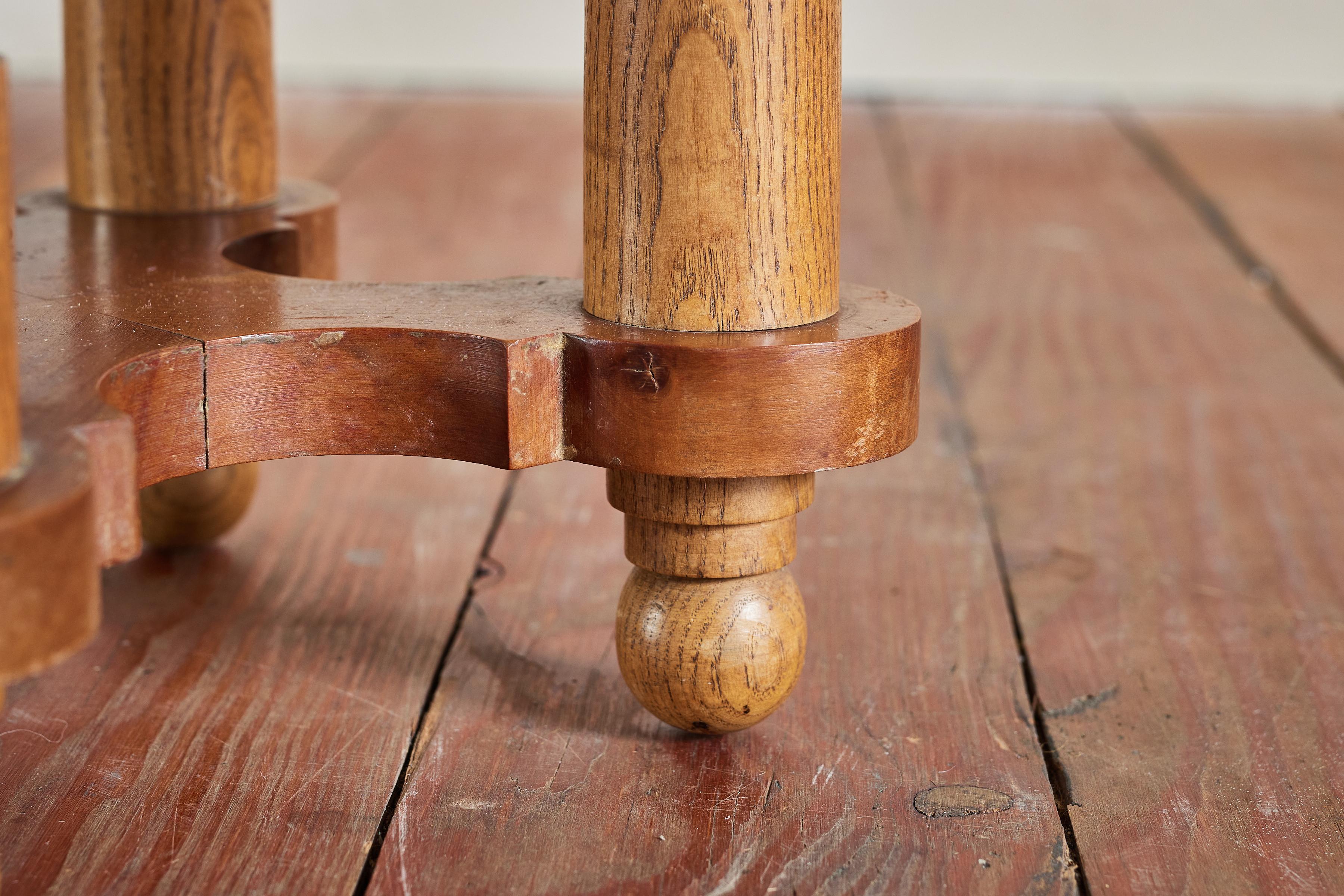 Pair of Petite Charles Dudouyt Stools 2