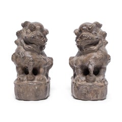 Pair of Petite Chinese Fu Dog Guardians