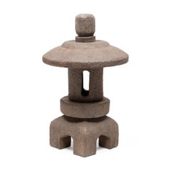 Pair of Petite Chinese Stone Table Lanterns