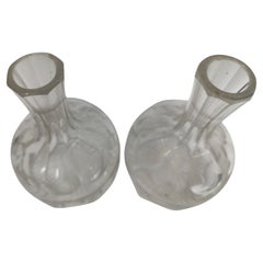 Pair of Petite Cut Glass Crystal Decanters, C1930
