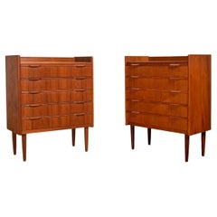 Pair of Petite Danish Teak End Tables  Nightstands