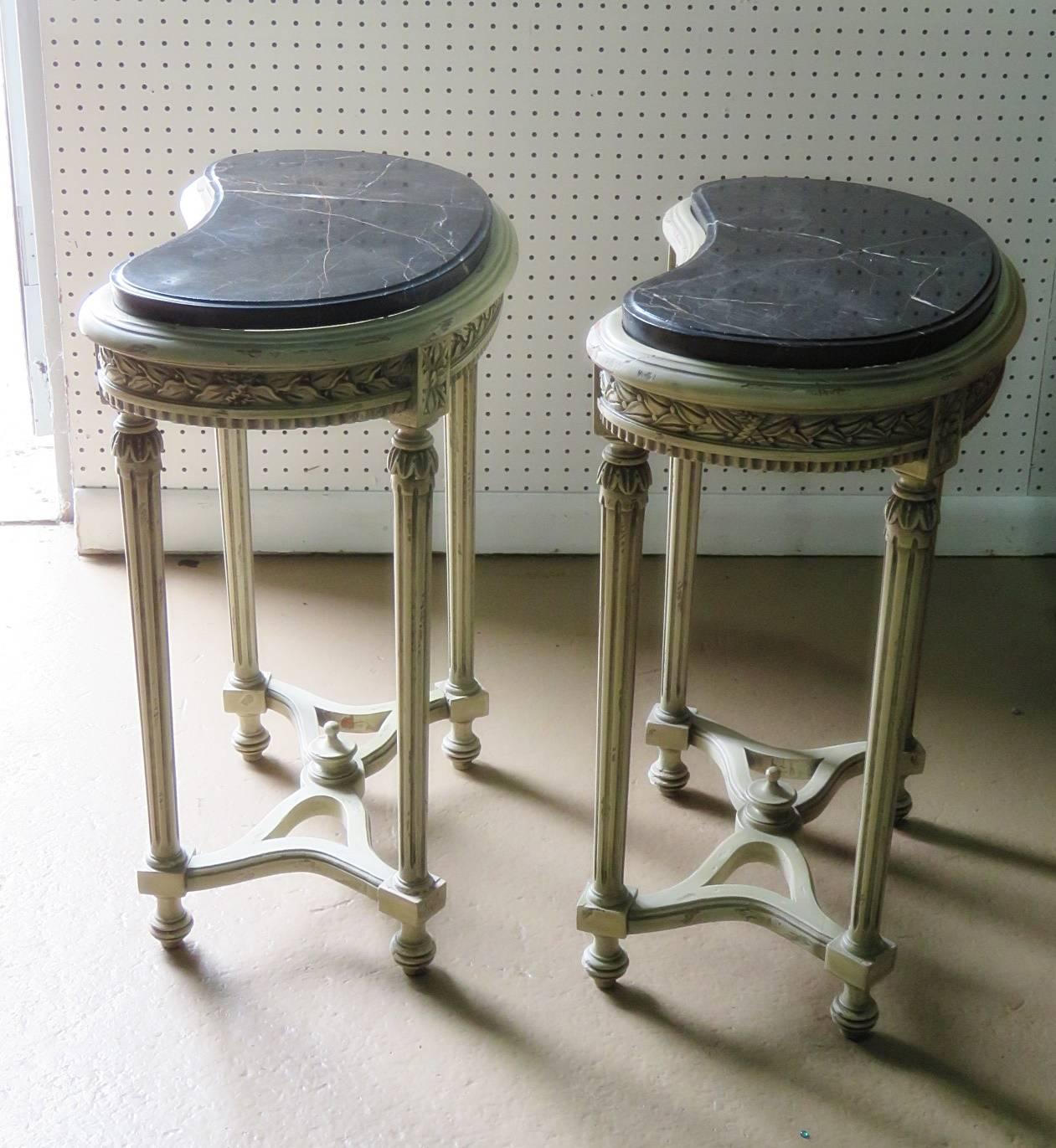 Pair of Petite Demilune Consoles 2