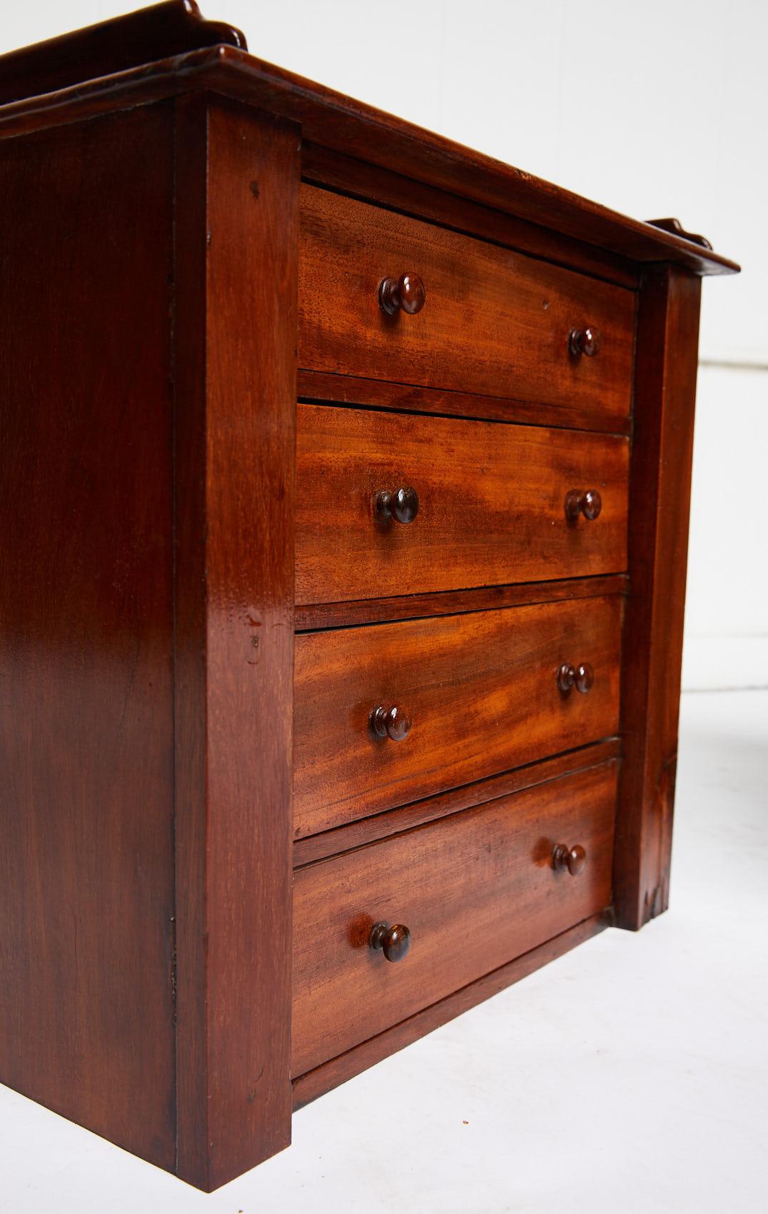 Pair of Petite English Mahogany Chests 3
