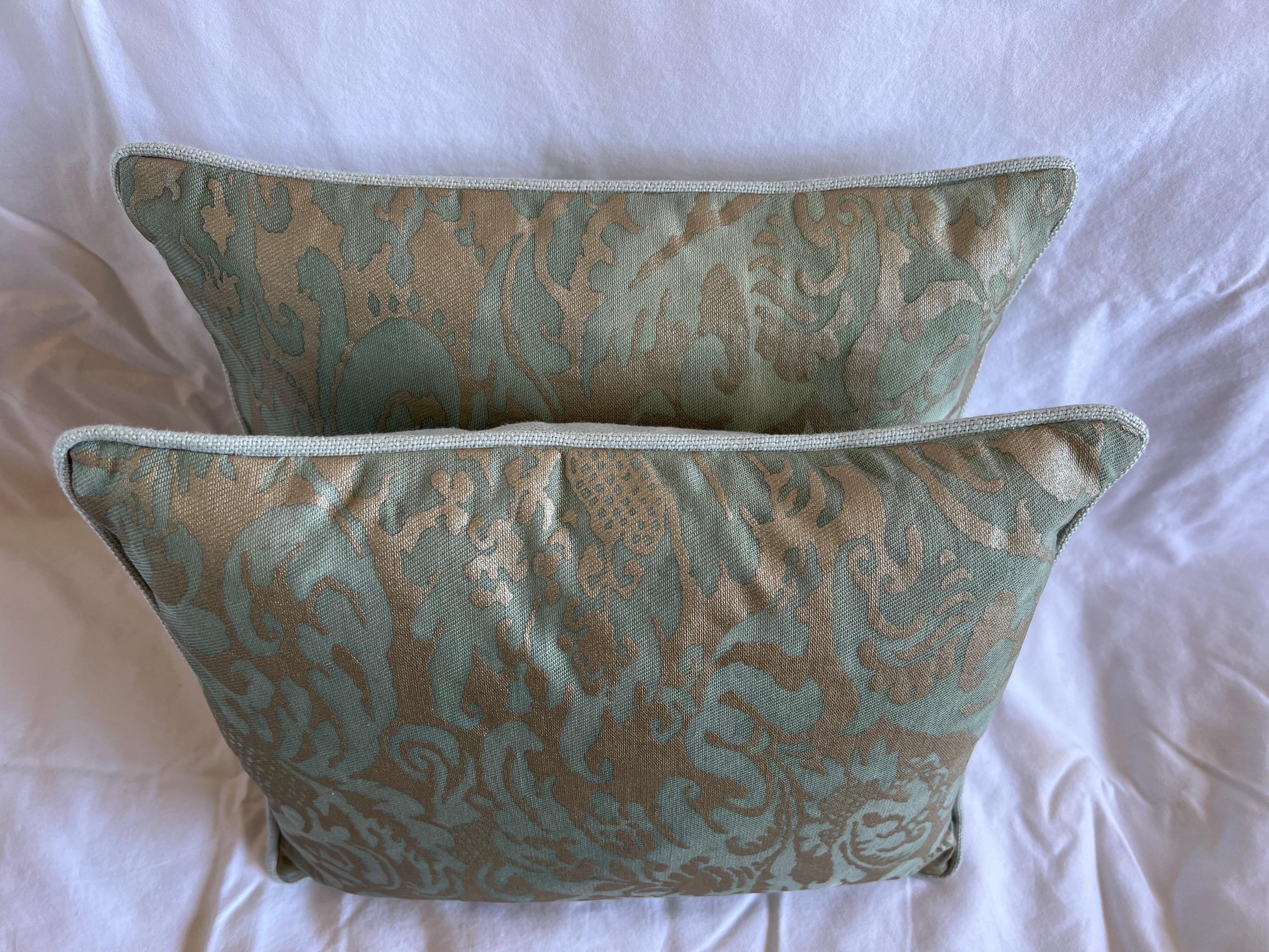 Baroque Pair of Petite Fortuny Pillows