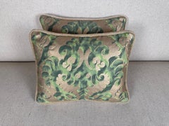 Pair of Petite Fortuny Venetian Textile Pillows