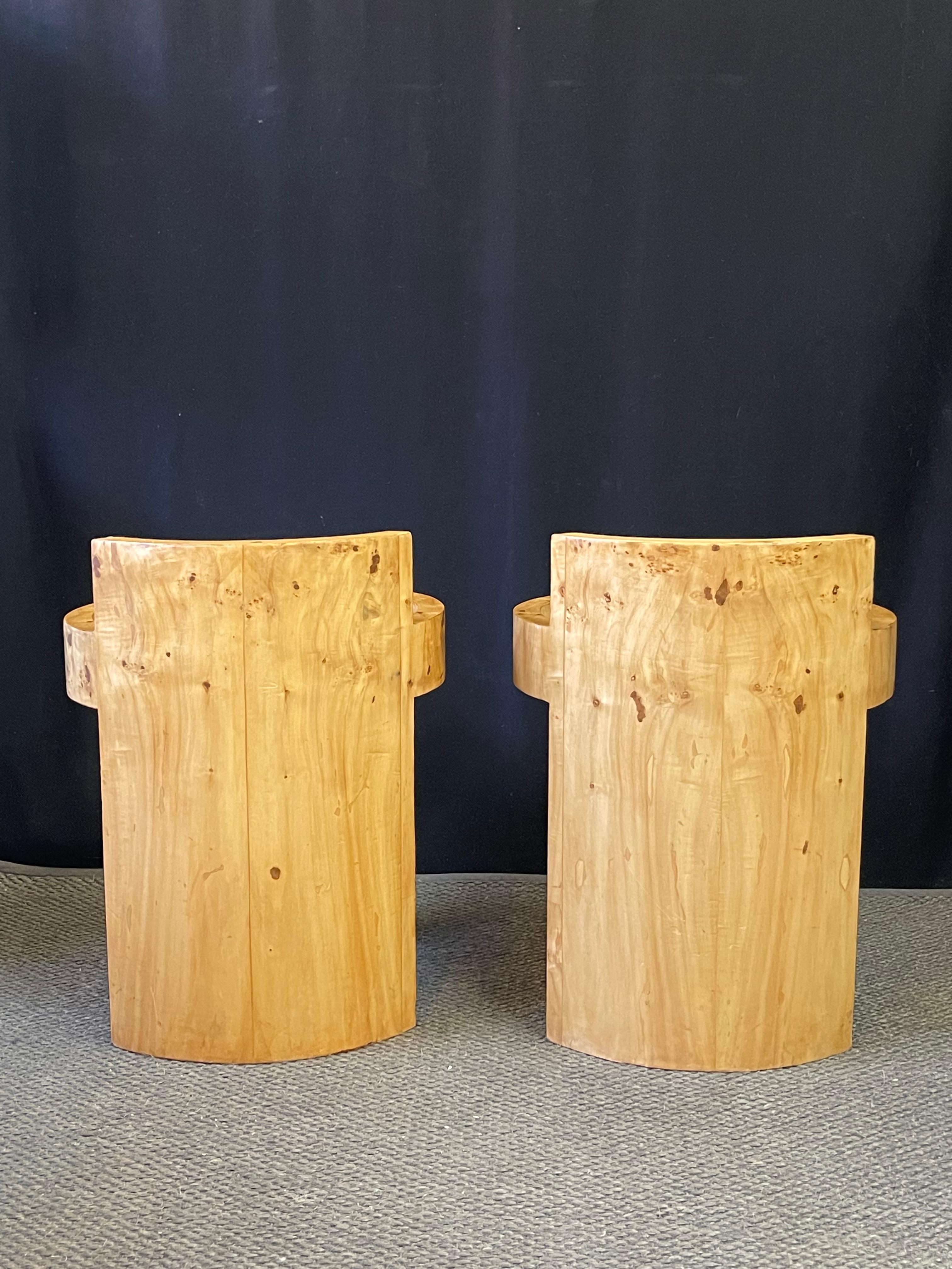 Pair of Petite French Art Deco Style Barrel Chairs 4