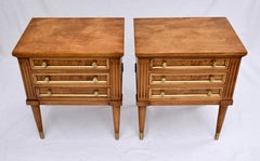 Pair of Petite French Directoire Style Commodes or Nightstands