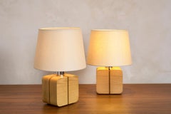 Coppia di piccole lampade da tavolo italiane