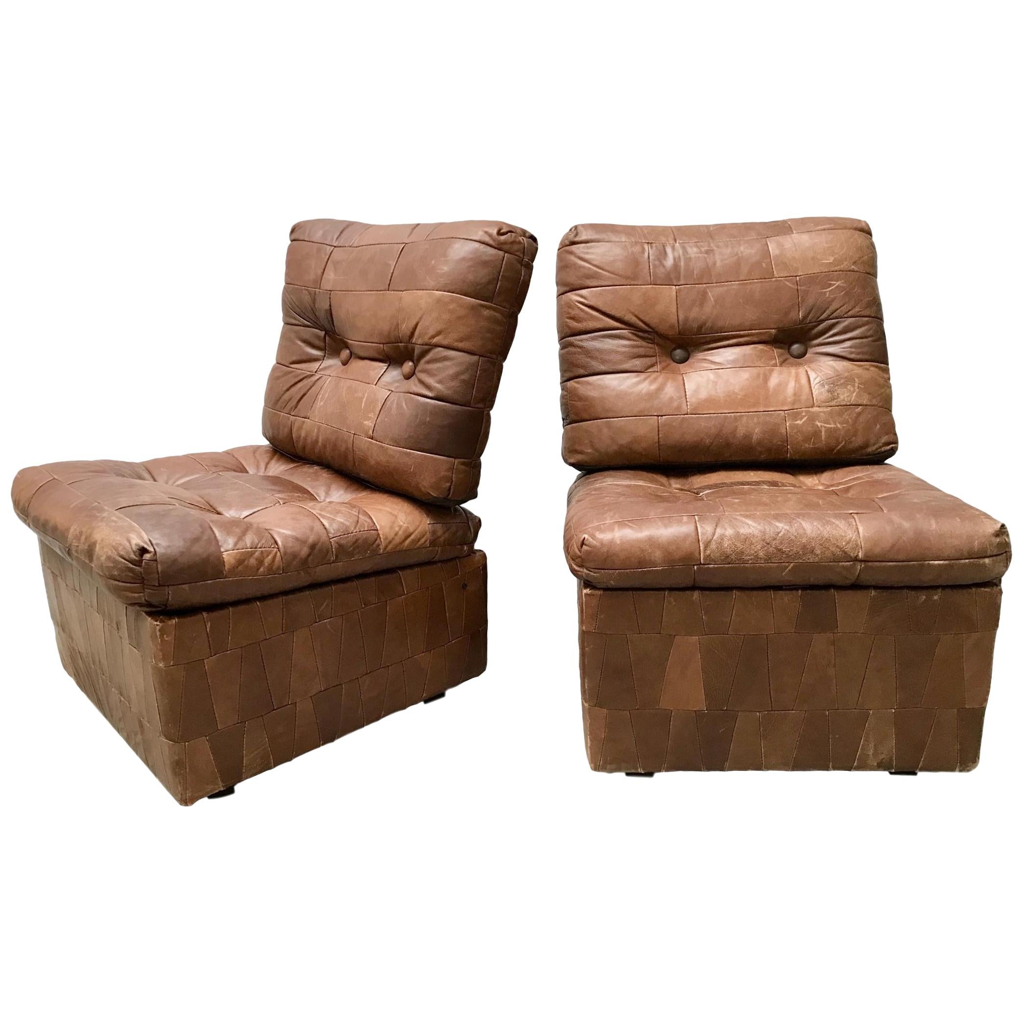 Striking Pair of Petite Club Chairs by John Keal for Brown Saltman at