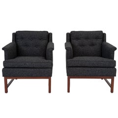 Pair of Petite Lounge Chairs by Edward Wormley for Dunbar