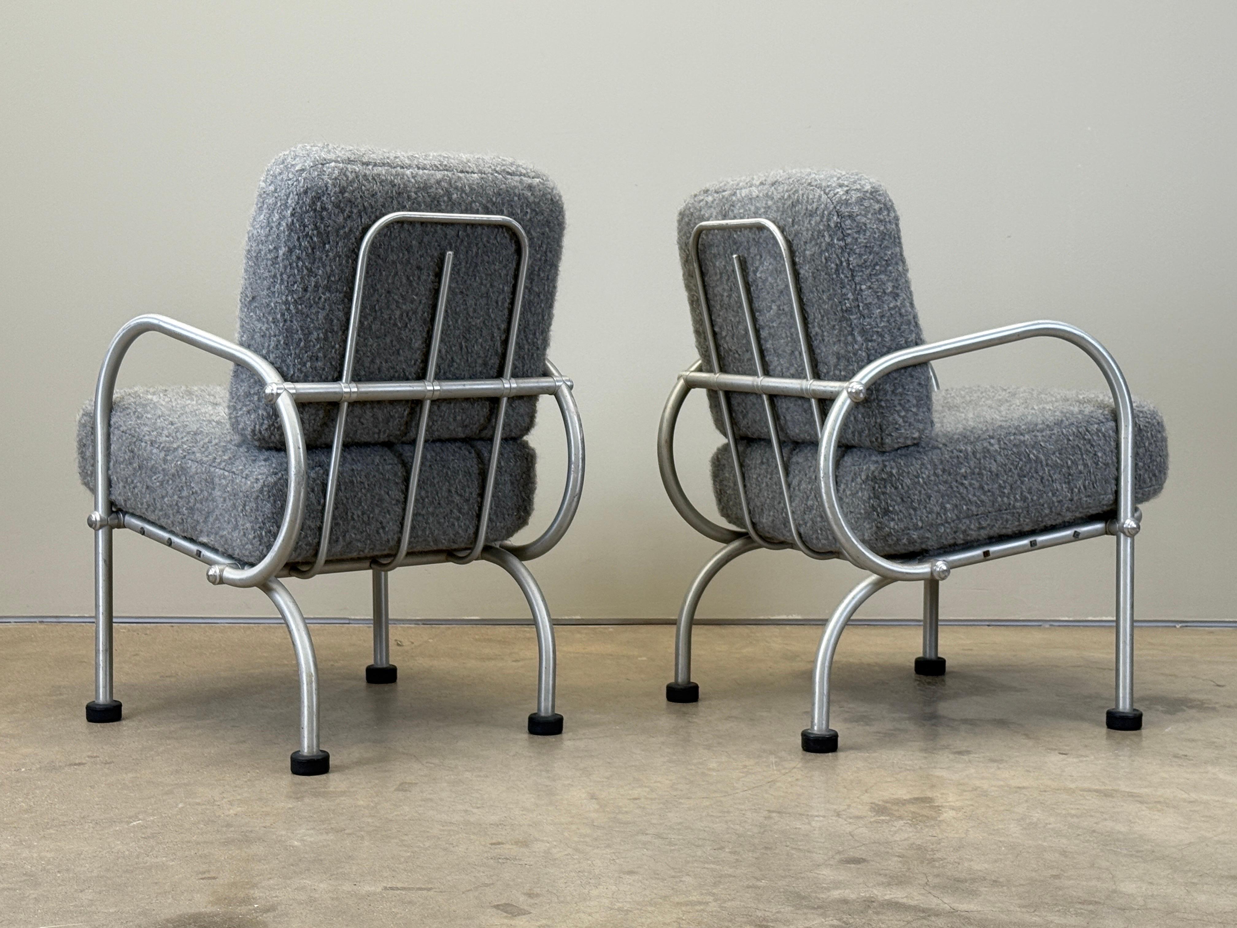 Pair of Petite Lounge Chairs by Warren McArthur For Sale 7