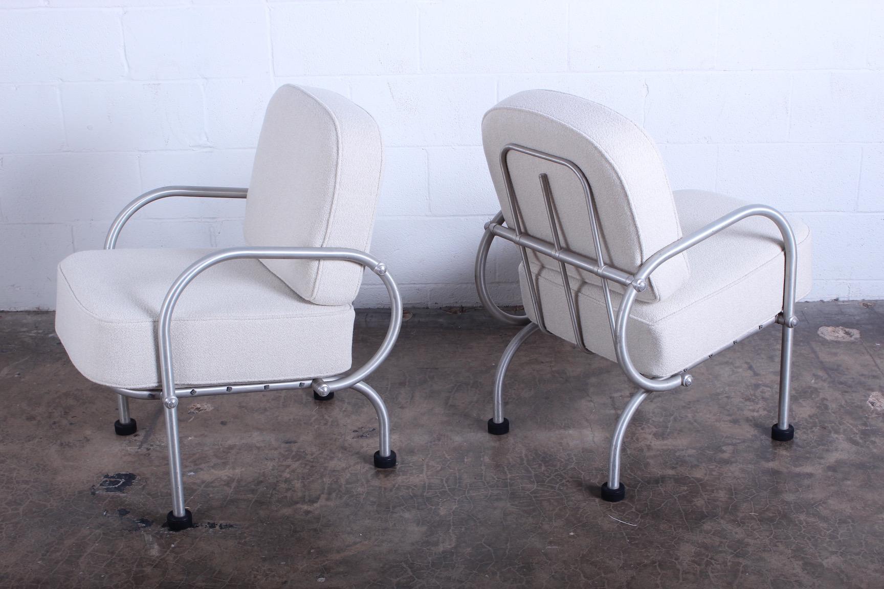 Early 20th Century Pair of Petite Lounge Chairs by Warren McArthur