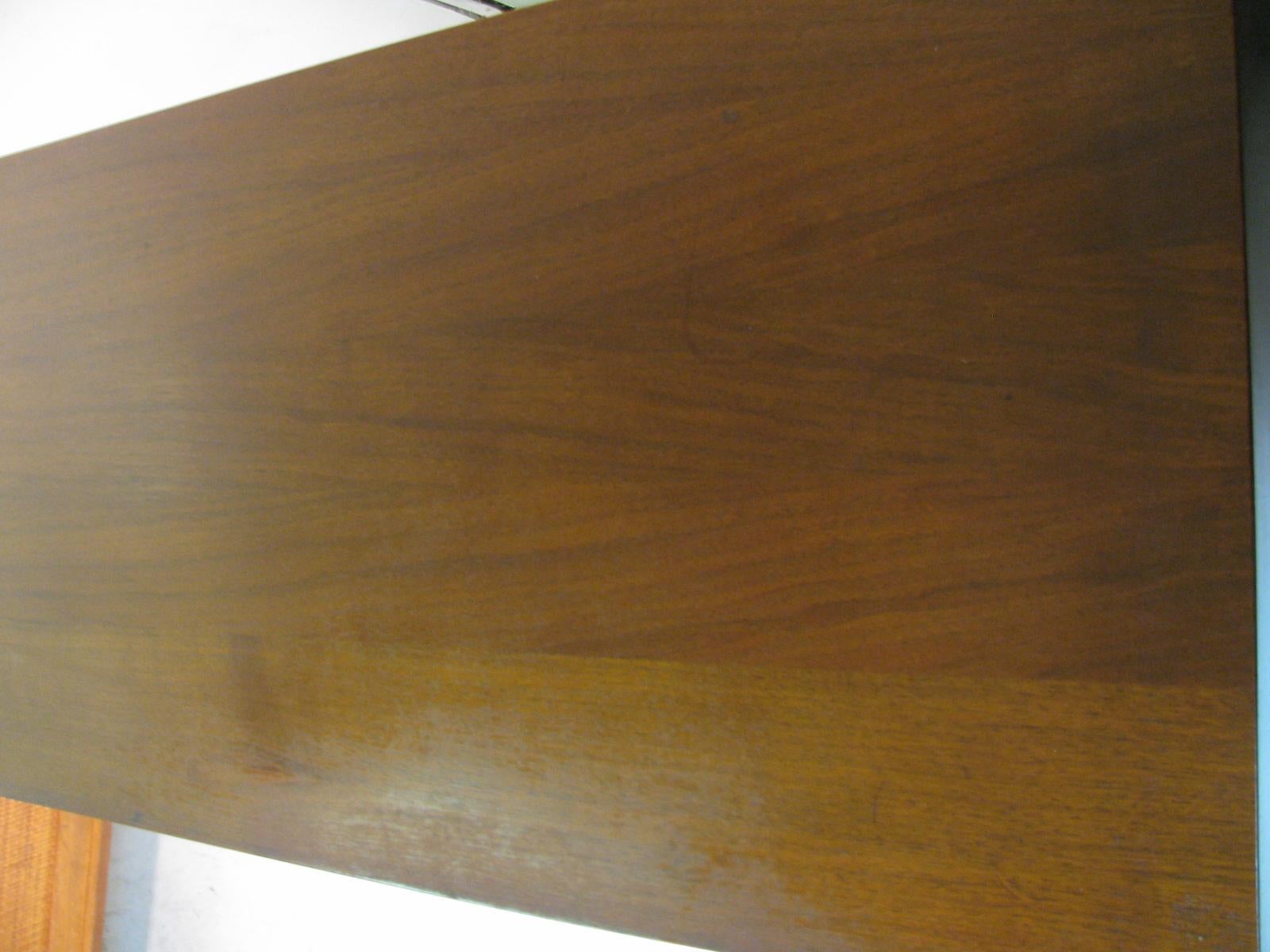 Pair of Petite Mid-Century Modern Walnut Credenzas 3