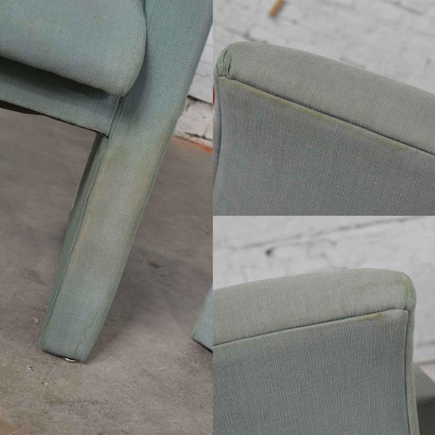Pair of Petite Modern Accent Chairs in Sea Green 6