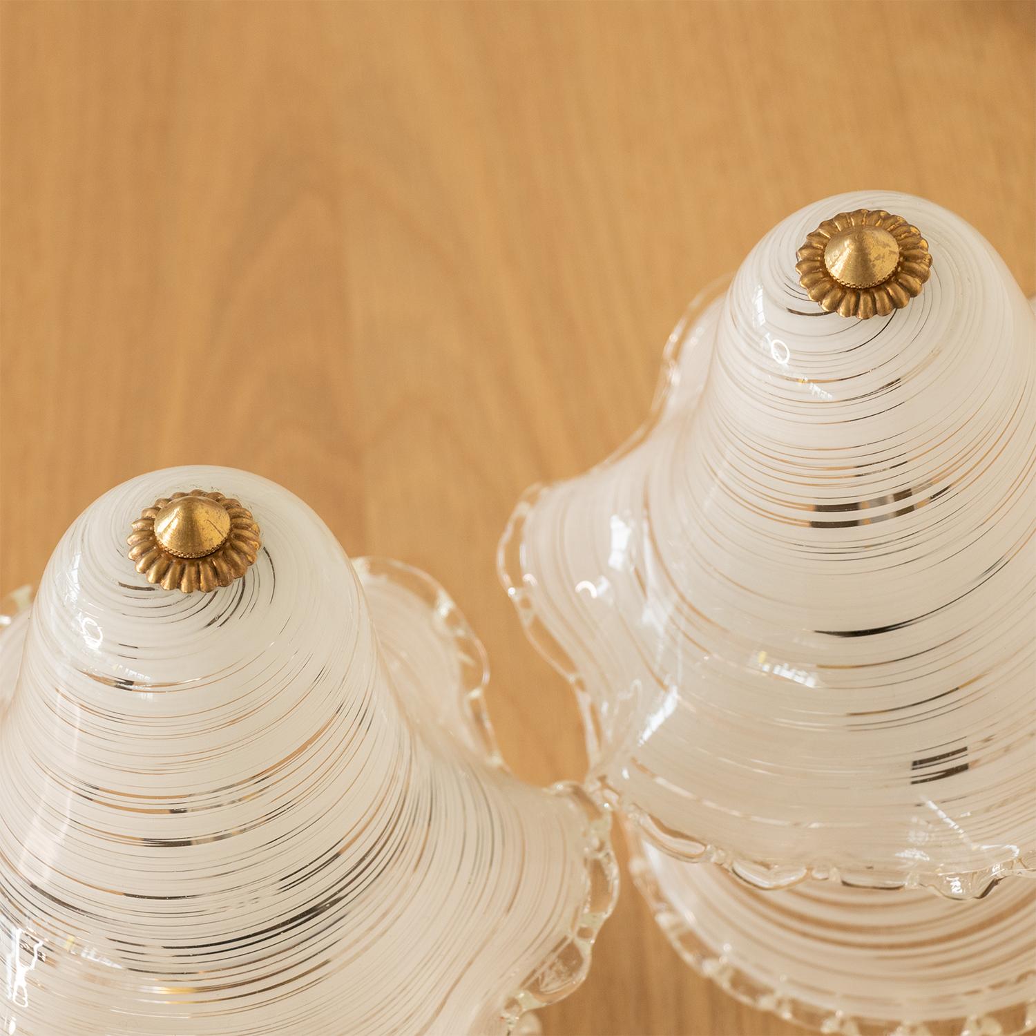 Pair of Petite Murano Glass Table Lamps 4