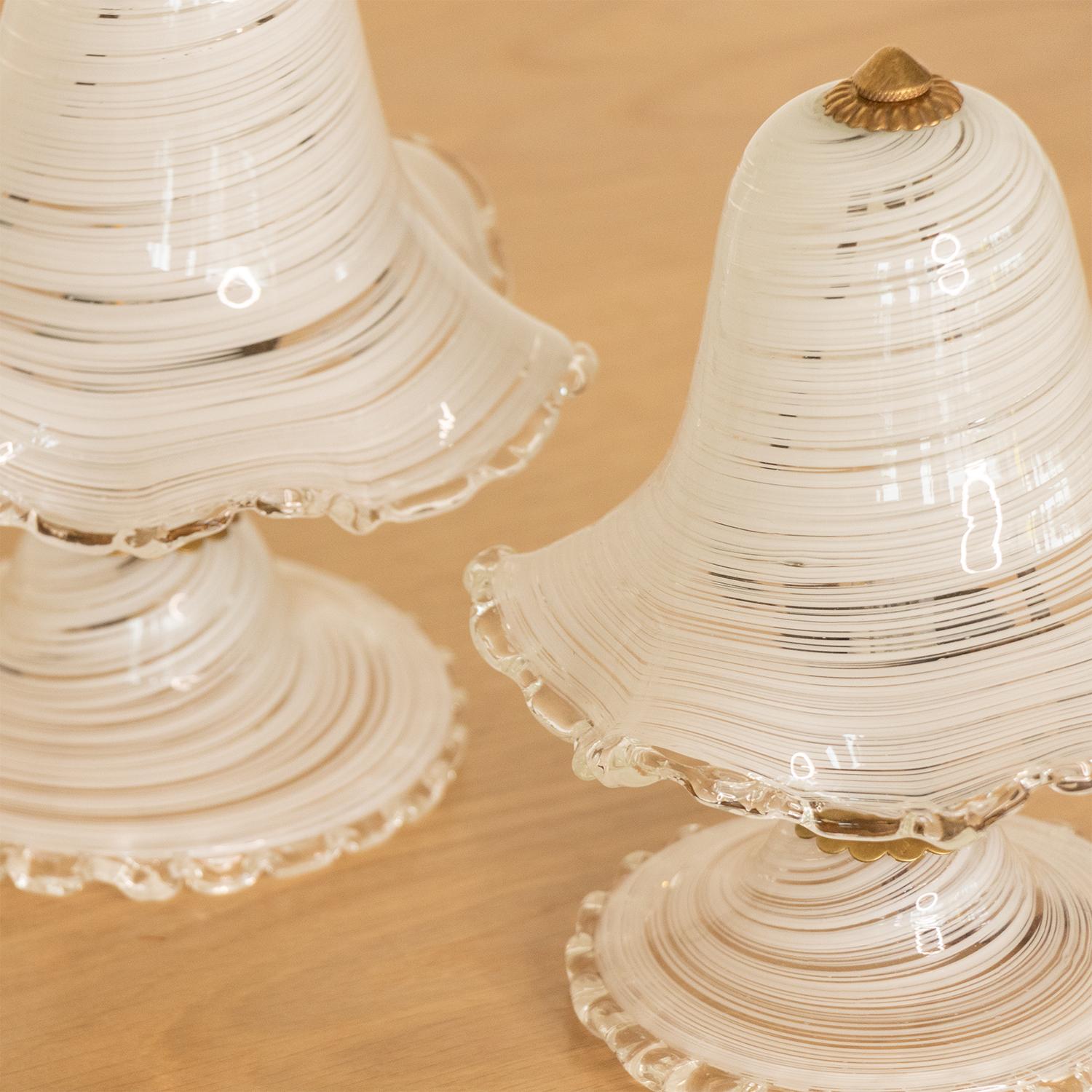 Pair of Petite Murano Glass Table Lamps 3