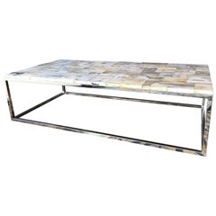 Petrified Wood Top Coffee Tables