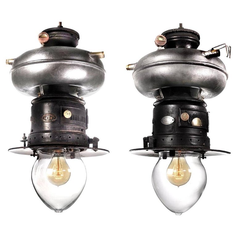 Pair of Petromax Donut Tank Lamps For Sale at 1stDibs | donut lamp