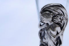 Art Nouveau Pewter Vases Model 185 by WMF, Etched Glass, Circa 1900