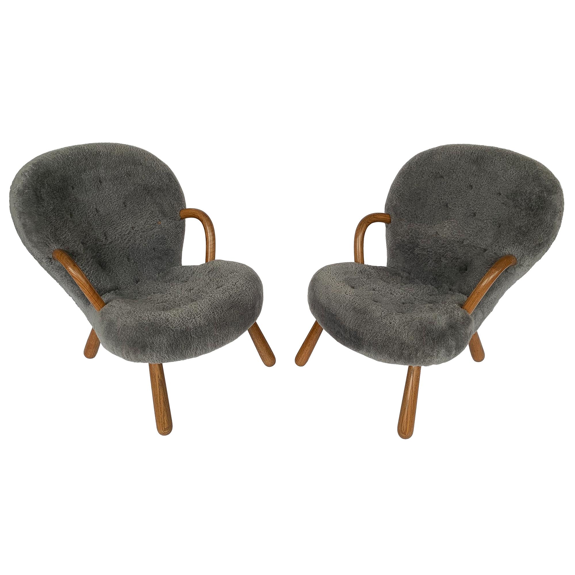 Pair of Philip Arctander Lounge Chairs for Paustian