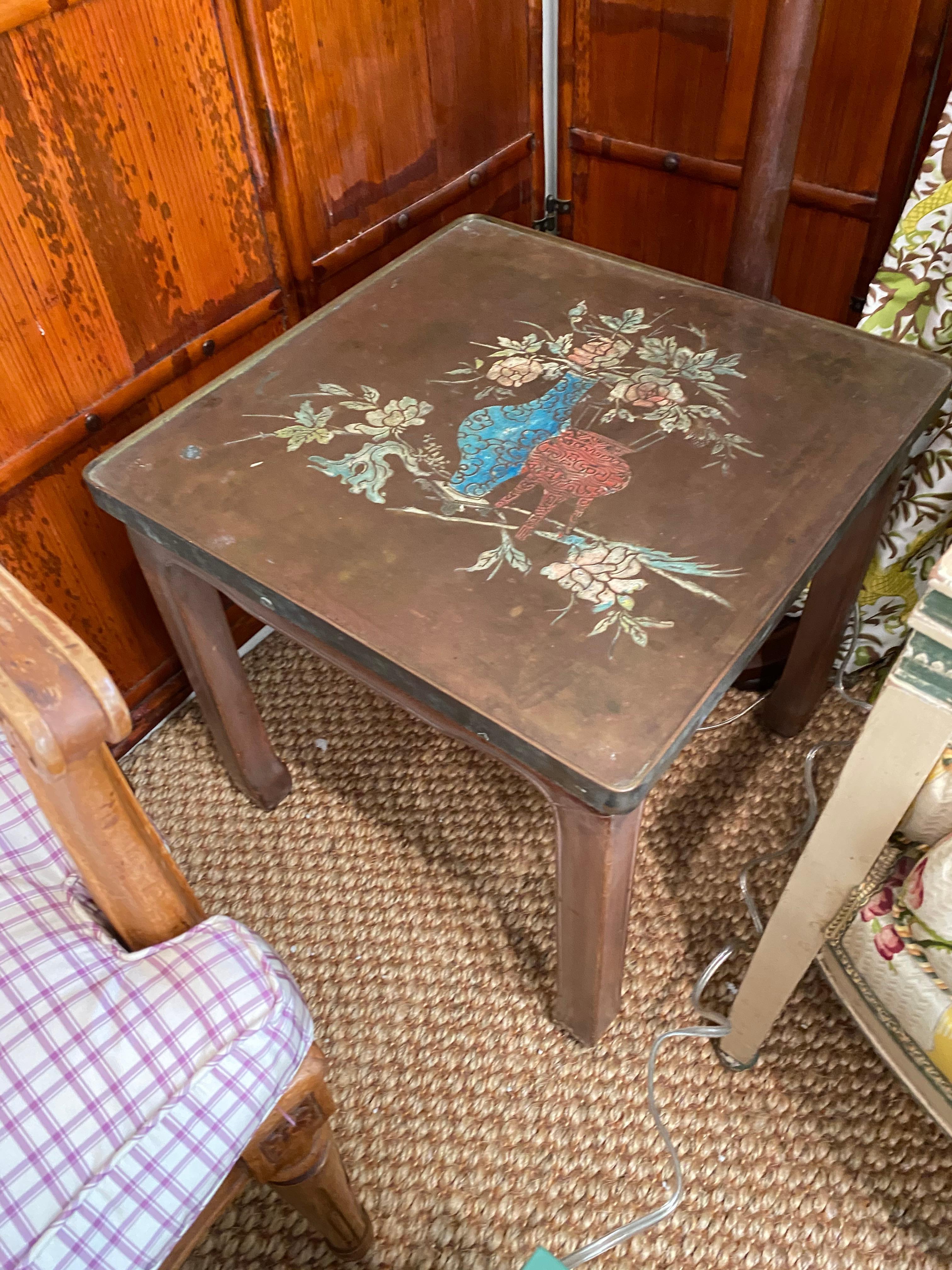 Mid-Century Modern Pair of Philip & Kelvin Laverne Bronze Side Tables For Sale