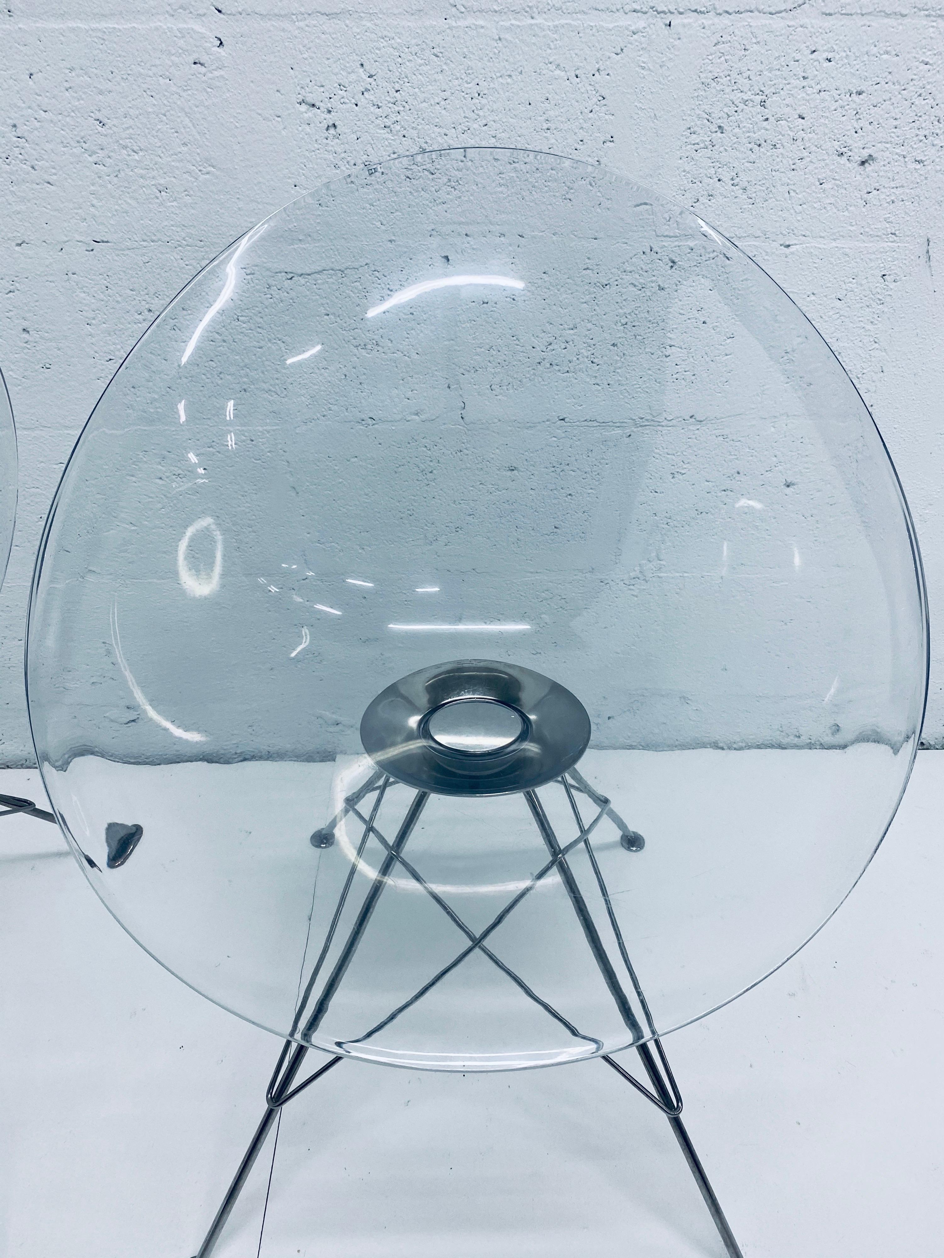 Pair of Philippe Starck Clear Ghost “Eros” Chairs for Kartell 2