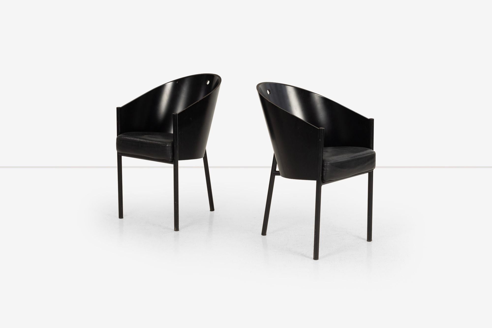 Italian Pair of Philippe Starck Costes Chairs for Driade Aleph For Sale