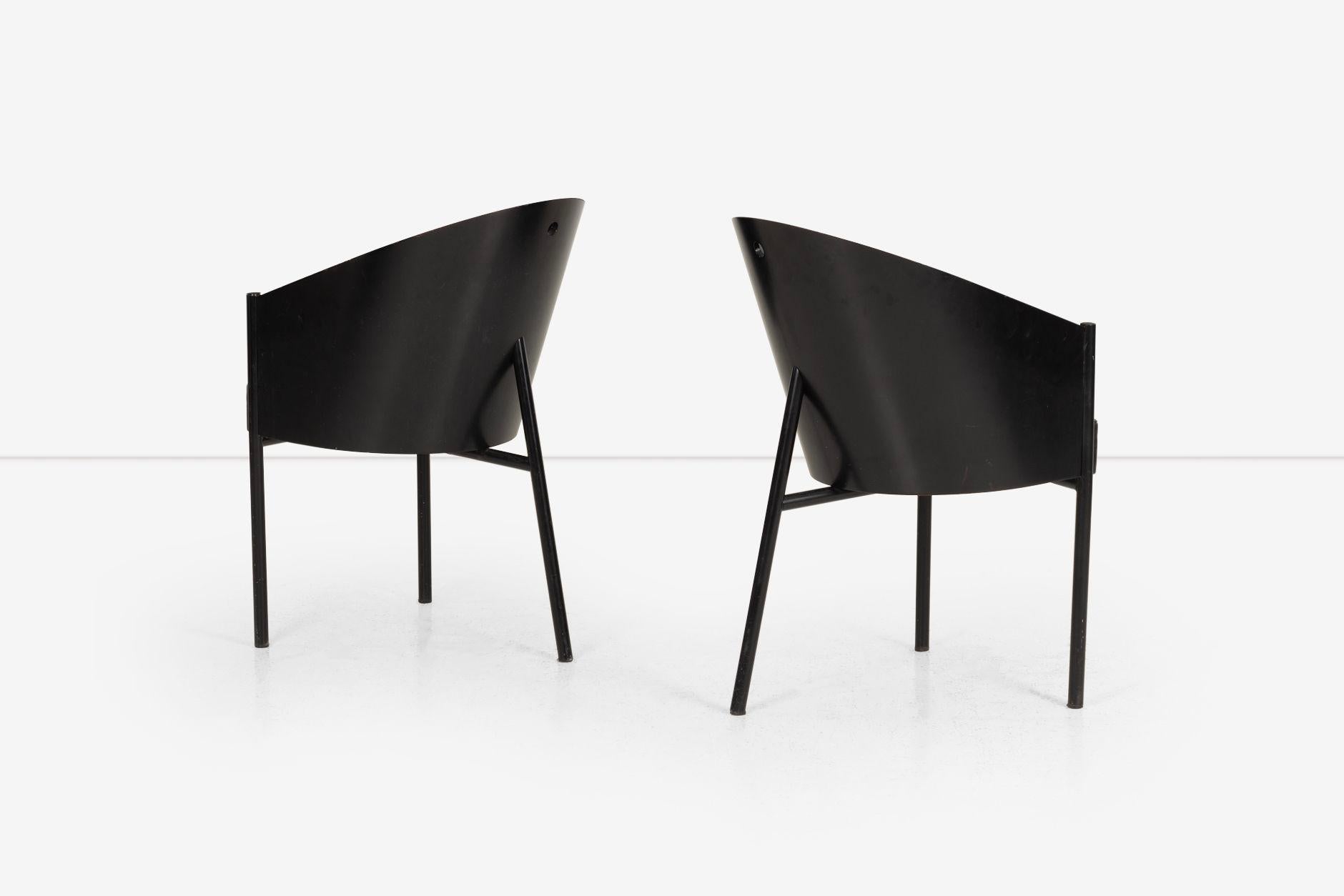 Laccato Coppia di sedie Costes di Philippe Starck per Driade Aleph in vendita