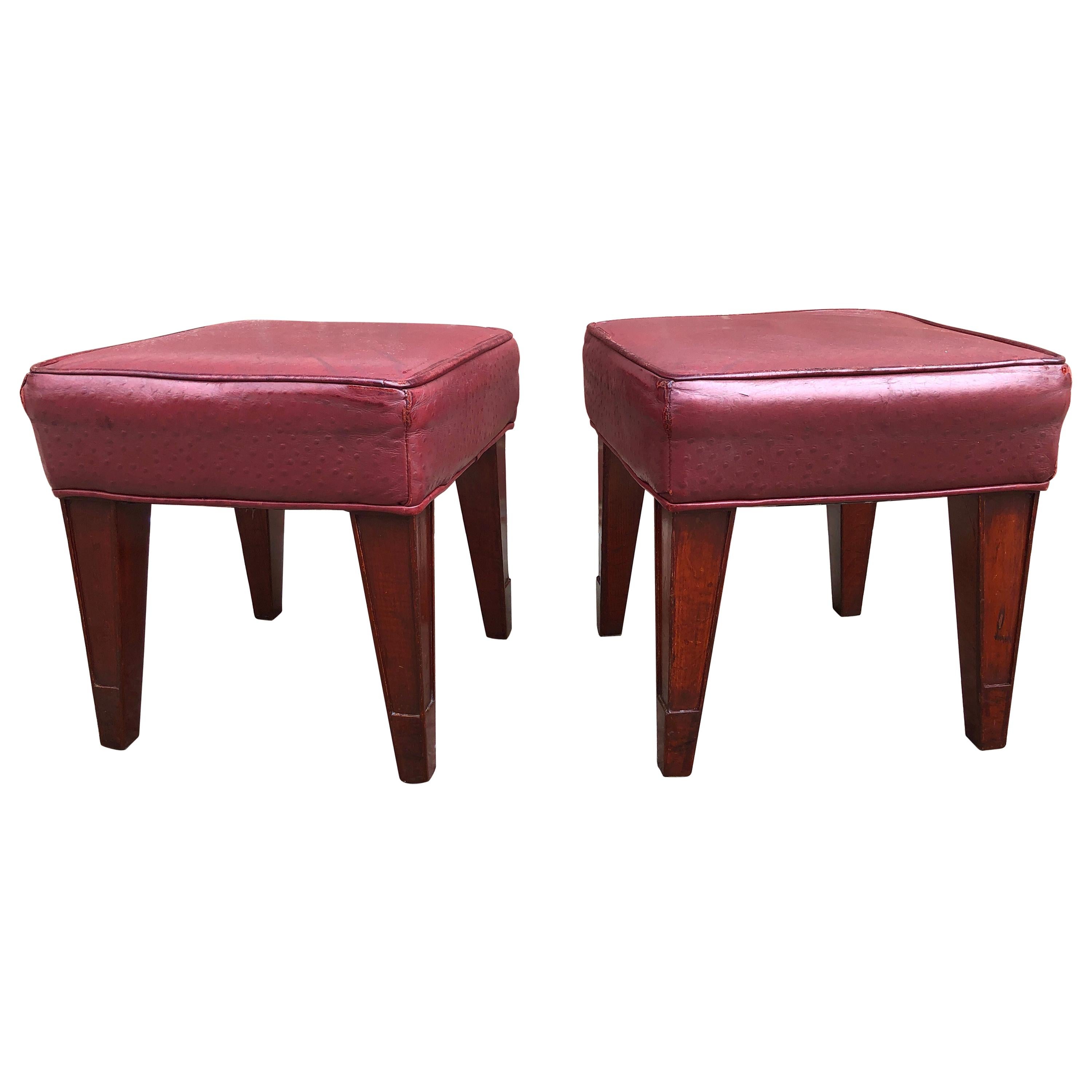 Pair of Philippe Starck Custom Stools from the Clift Hotel, San Francisco