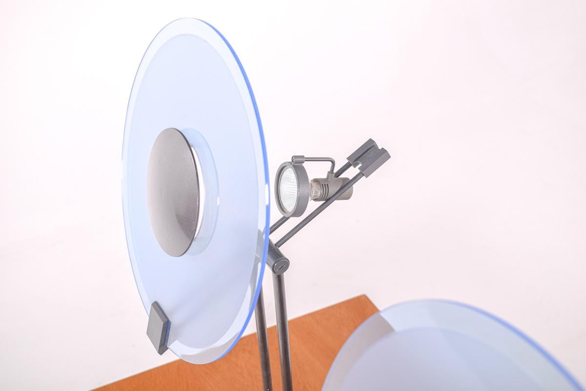 Mid-Century Modern Pair of Philips Table Lamp, Line Manhattan, 1980s For Sale