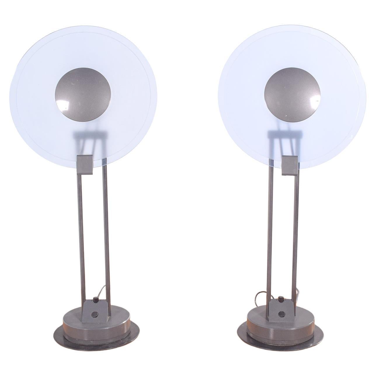 Pair of Philips Table Lamp, Line Manhattan, 1980s For Sale