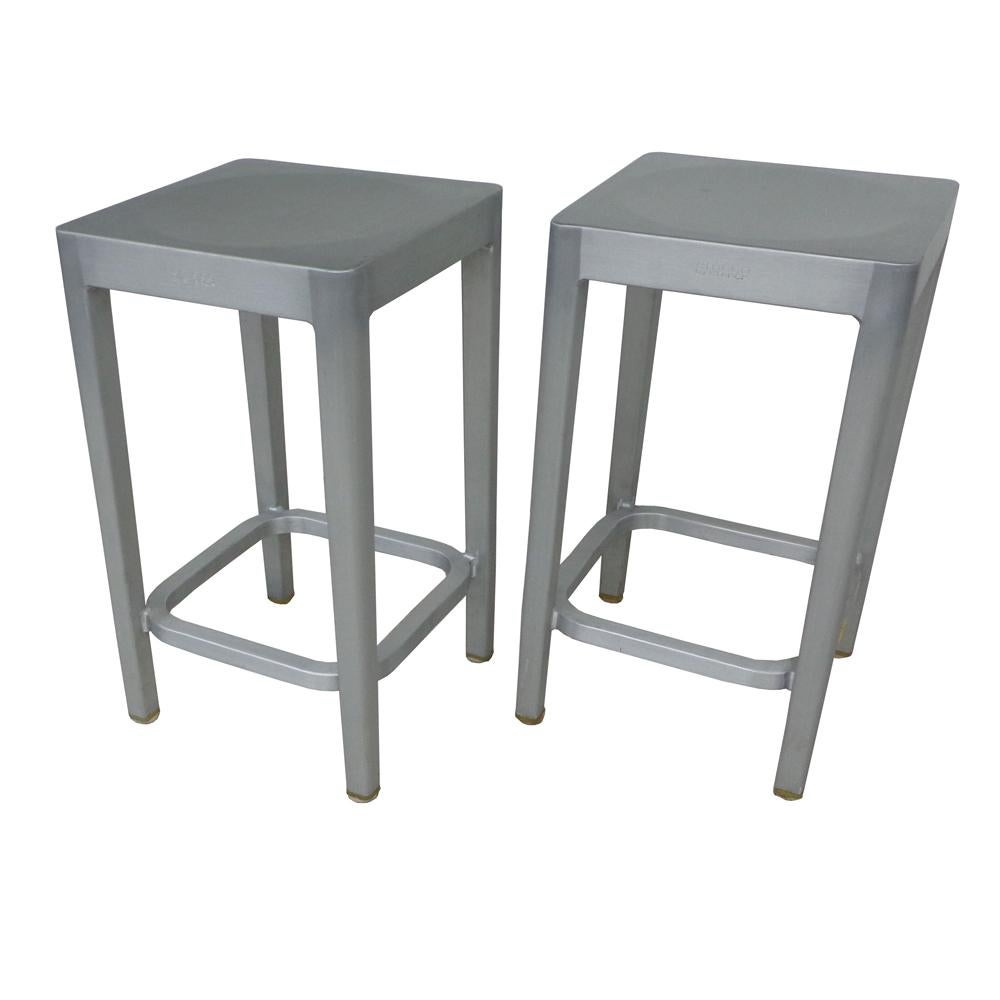 Modern Pair of Phillippe Starck Emeco Stools