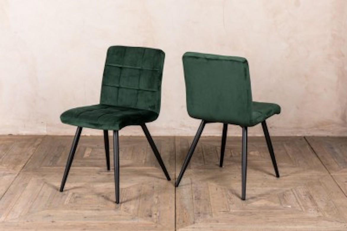 Pair of Phoenix Velvet Dining Room Chairs, 20th Century For Sale 6