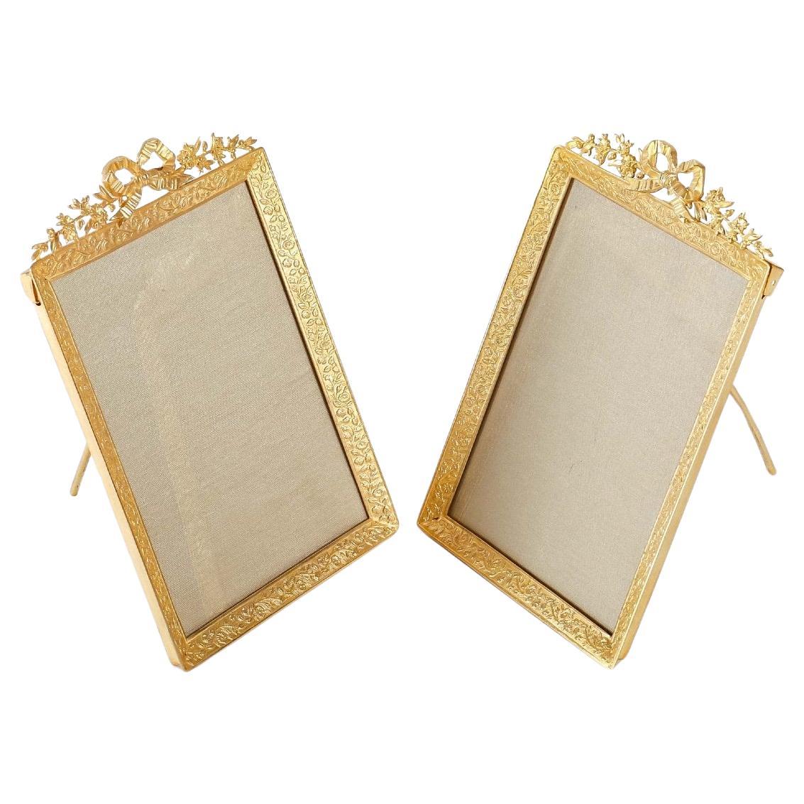 Pair of Photo Frames, Napoleon III Period, 19th Century. For Sale at