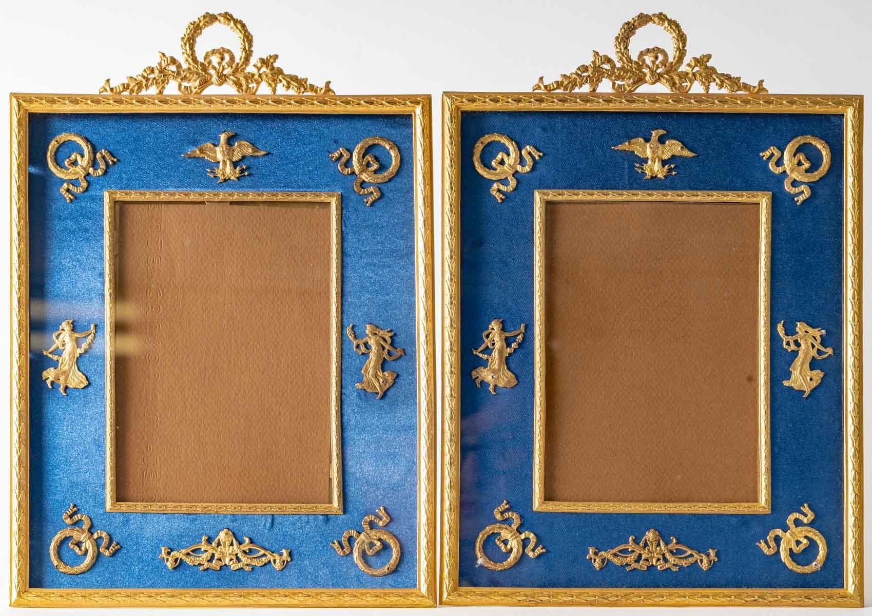Pair of Photo Frames, Napoleon III Period In Good Condition In Saint-Ouen, FR