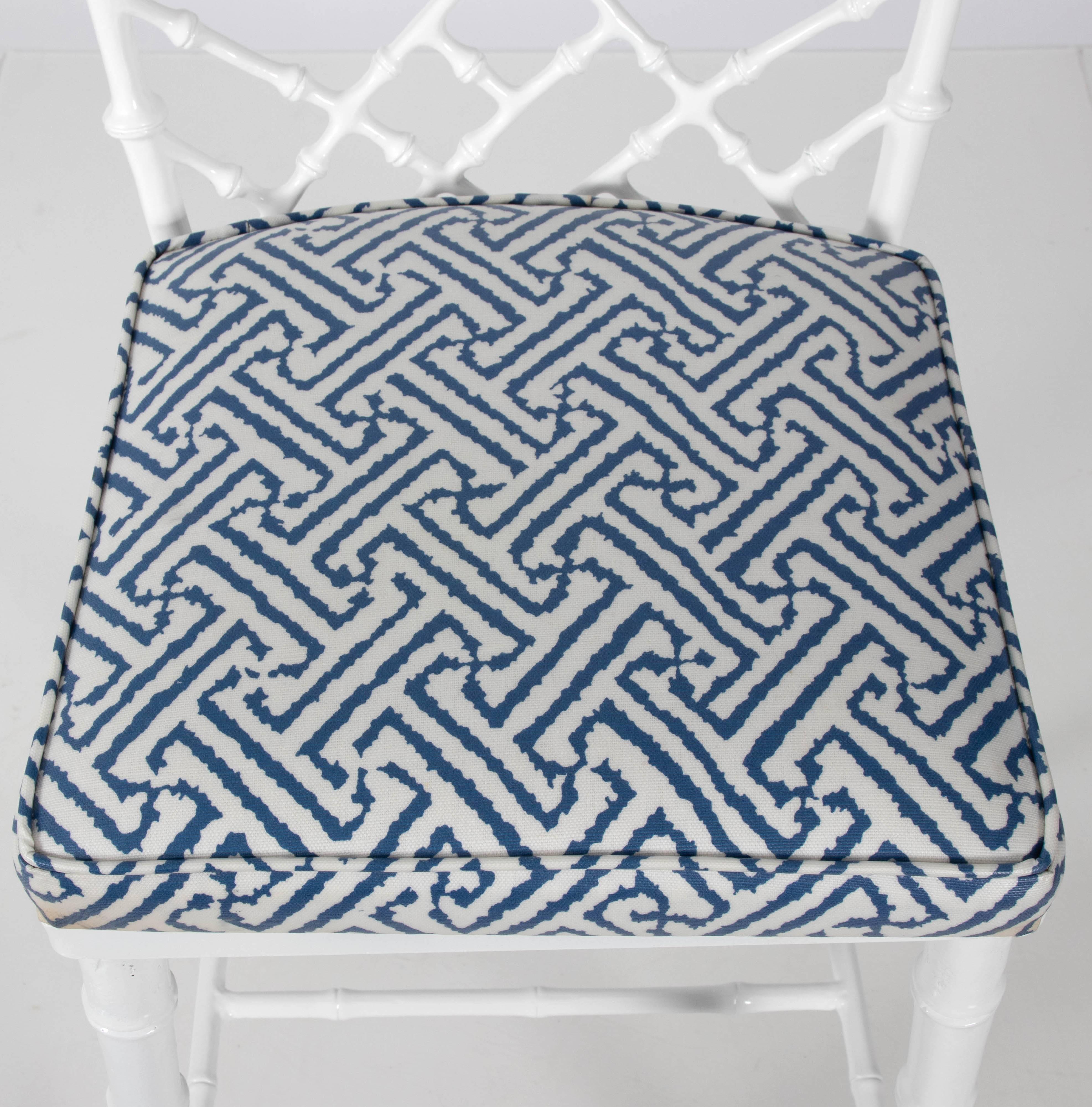 white metal barstools