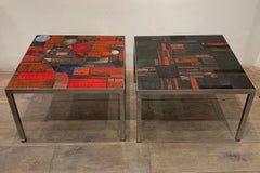 Early Pair of Pia Manu Side Tables, 1960s